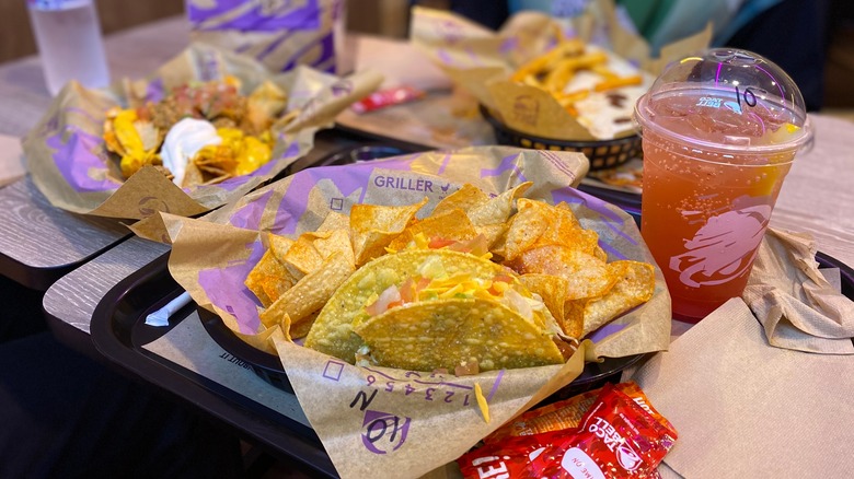 Taco Bell on the dining table