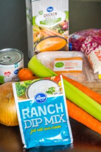 Warm up with our comforting Ranch Chicken and Rice Soup, made with tender chicken, savory ranch seasoning, and wholesome rice for a delicious, easy-to-make meal.