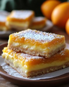 Orange Magic Custard Bars