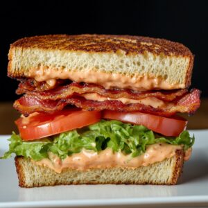 This Bacon, Lettuce & Tomato Sandwich with Special Sauce is always a real treat. It’s made with the usual suspects but the addition of my “special sauce” brings it to the next level.