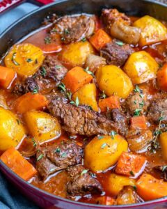 Easy Homemade Beef Stew is the perfect comfort food, filled with tender beef, hearty vegetables, and rich flavors.